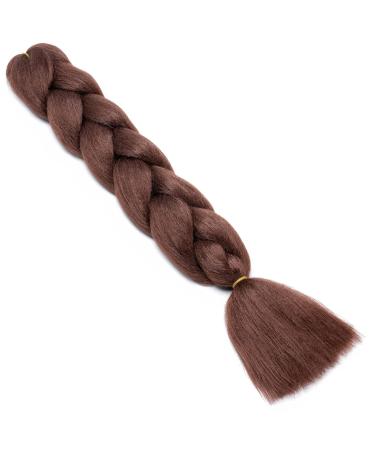 Shop Gairyan Jumbo Braids Extensions - 100g 60cm Ombre Synthetic Braiding Hair for Box Crochet (Dark Auburn) - Buy Online on GoSupps.com