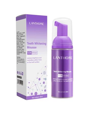 Purple Teeth Whitening: Advanced Teeth Whitening  Stain Removal  and Boosting Power with Purple Whitening Tooth Foam (50ml)