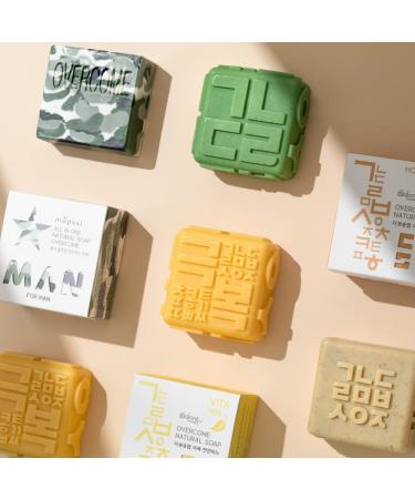 Overcome Soap CICA 3.5 oz - Natural Handmade Cold Process Soap with Centella Asiatica | Best Handmade Soap Bar for Skin Care - Buy Online on GoSupps.com