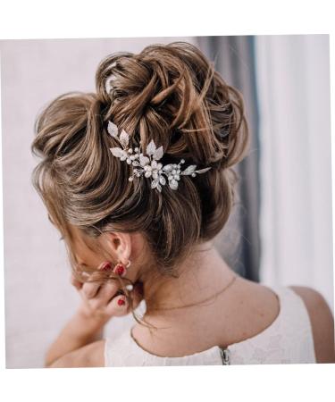 Angoily Bridal Hair Accessories Hair Comb for Women Headwear for Women Pearl Headpiece Diamond Hair Accessories Handmade Bridal Hair Comb Banquet Hair Comb Bride Rhinestones Zinc Alloy - Buy Online on GoSupps.com