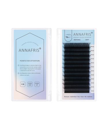 ANNAFRIS 4D YY Shape 0.07 D Curl 13mm Premade Fans Lash Extension - Hand Woven Natural Soft Light Mink False Lashes - Buy Online on GoSupps.com