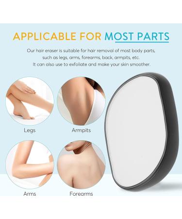 Crystal Hair Remover for Women and Men - Painless Exfoliation Tool for Arms, Legs, and Back Hair - Buy Online on GoSupps.com