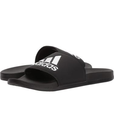 adidas Men's Adilette Comfort Slides Sandal 10 - Black/White - Buy Online on GoSupps.com