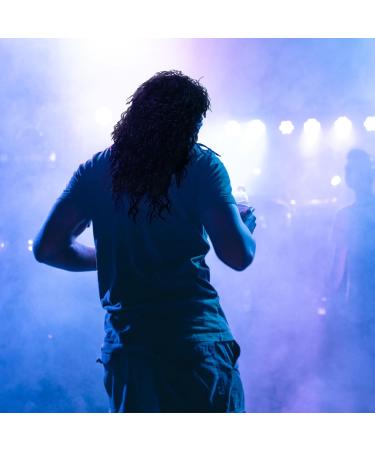 SKHAOVS 70s 80s Heavy Metal Disco Wig - Long Curly Black Rock Star Costume Accessory - Buy Online on GoSupps.com