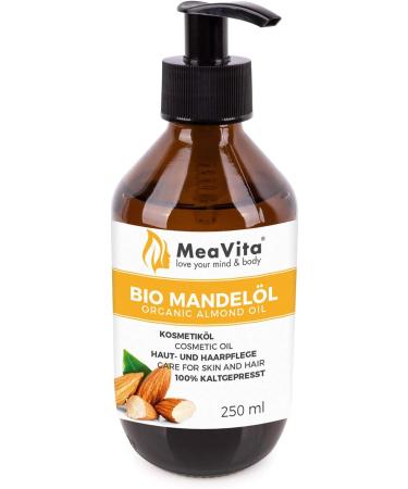 VitAfeel Organic Almond Oil - 100% Pure Cold-Pressed Vegan | Ideal for Skin Hair Aromatherapy & Massage | 250ml - Buy Online on GoSupps.com