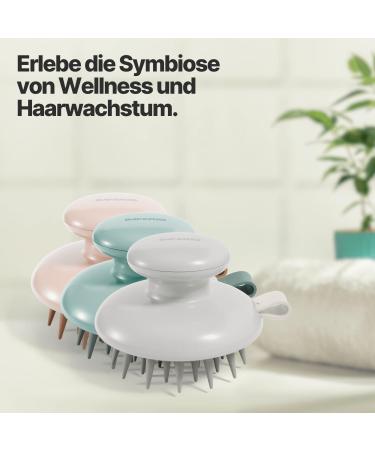 Imperio Scalp Massage Brush | Stimulate Hair Growth | Premium Circulatory Head Massager for Dry & Wet Hair - Mint Green - Buy Online on GoSupps.com