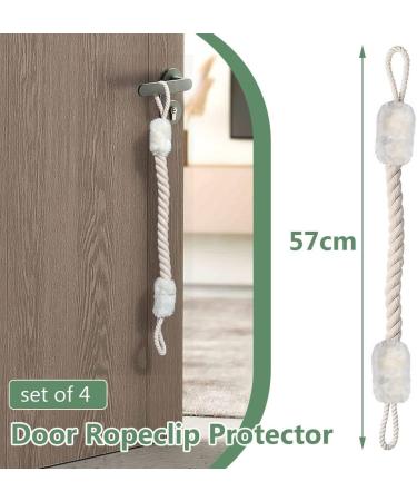 4 Set Door Cord Clamp - White Door Stopper & Protection for Safety - International Shipping Available - Buy Online on GoSupps.com