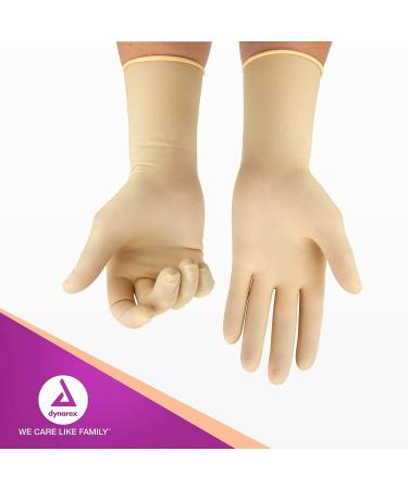 Dynarex Sterile Disposable Latex Surgical Gloves - Powder-Free, Size 6.0, 50 Pairs - Professional Medical & Veterinary Use - Buy Online on GoSupps.com