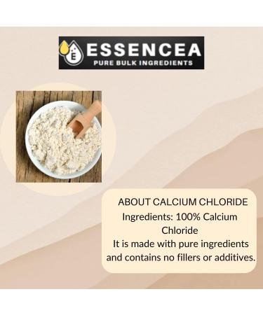 Essencea Pure Bulk Ingredients Calcium Chloride Powder - 5lb Bag | Pure Calcium Supplement | 80oz Bulk Pack - Buy Online on GoSupps.com