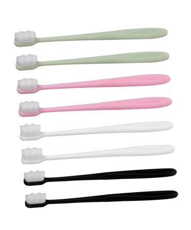 GLEAVI 8pcs Physiotherapy Sports Shoulder Toothbrushes With Anti Fine Bristles For Travel Portable Plastic For Pregnant Women
