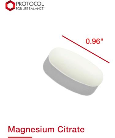 Protocol Magnesium Citrate 400mg - Mood & Heart Health Support - 100 Tabs - Buy Online on GoSupps.com