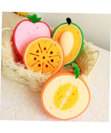 3-Piece Fruit Shaped Cartoon Bath Sponge Set | Bathroom Cleaning Supplies - Buy Online on GoSupps.com