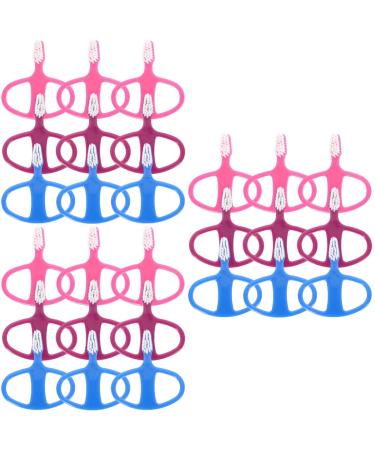 Minkissy 27 STK False toothbrush solid toothbrush infant toothbrush toothbrush massage mouth care brush for toddlers manual baby toothbrush travel girls pp soft brushes