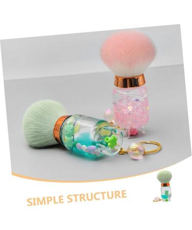 minkissy Nail Dust Brush Powder Brush for Loose Powder Small Makeup Brush Small Brush for Makeup Powder Makeup Brush Highlighter Brush Blush Brush Cosmetic Fiber Wool Miss Makeup Powder 9.00X3.50X3.50CM Green - Buy Online on GoSupps.com