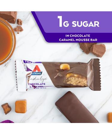 Atkins Endulge Chocolate Caramel Mousse Bar (5 Bars) - Keto-Friendly - Buy Online on GoSupps.com