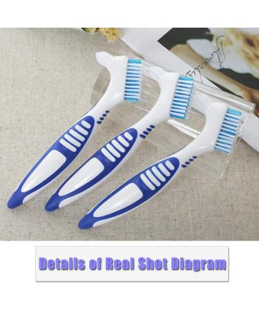 Double Sided Denture Cleaning Brushes - 4 Pcs for Effective Denture Care - Buy Online on GoSupps.com