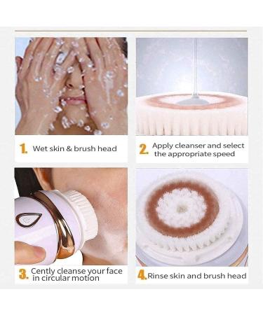 Dongng Facial Cleaning Brush Rechargeable Face Scrubber Can Be Use for Exfoliating Massaging and Deep Cleansing Skin Care Ideal Gift - Buy Online on GoSupps.com