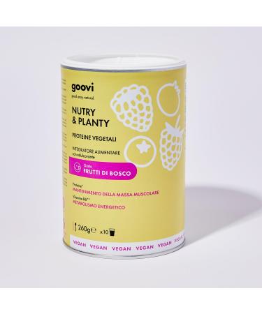 Goovi Goovi Nutry & Planty Berry Flavor Protein Powder Plant-Based Protein 260g