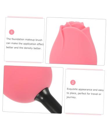 Angoily Rose Foundation Brush - Oval Makeup Brush for Flawless Blending | Creative Facial Tools - Buy Online on GoSupps.com