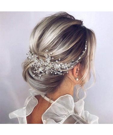 Wedding Hair Clip Bridal Diamante Hair Comb Crystal Hair Comb Wedding Hair Accessory Decorative Wedding Hair Comb Hair Accessories for Brides Girls - Buy Online on GoSupps.com