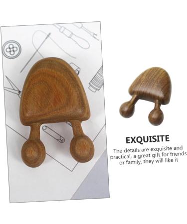 Minkissy Facial Massage Comb & Gua Sha Tool - Green Sandalwood Trigger Point Massager for Skincare & Relaxation - Buy Online on GoSupps.com