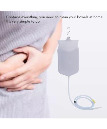 Buy 2L Non-Toxic Silicone Inlet Bag Set - Phthalate-Free Anal Shower with Hose & 4 Nozzles for Intestinal Cleaning | International Shipping Available - Buy Online on GoSupps.com