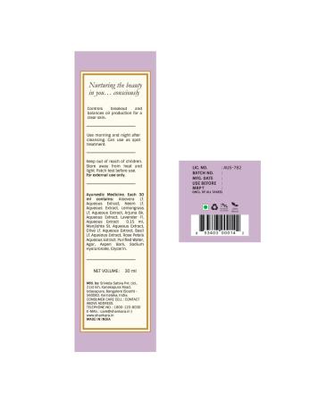Shankara Blemish Support Serum - Natural Acne Treatment for Clear Skin | Buy Online Internationally - Buy Online on GoSupps.com