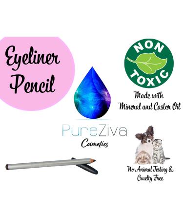 Pure Ziva No Drama Mama Jet Ink Matte Black Wood Eyeliner Pencil - Professional Eye Liner for Deep Pigment and Long-Lasting Wear - Cruelty-Free - Buy Online on GoSupps.com