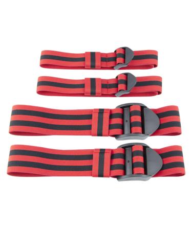 Blood Flow Restriction Bands Adjustable Occlusion Bands Portable Fabric Resistance Bands 4PCS Red Summer Sports Accessories