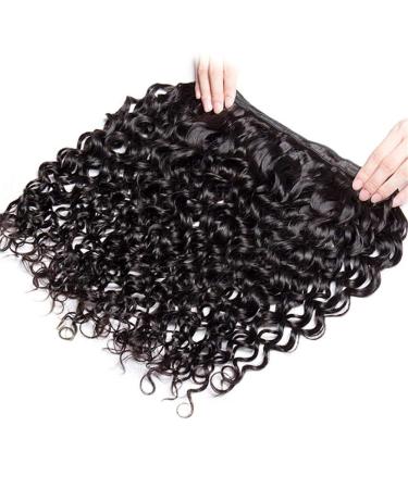 Water Wave Bundles - Brazilian Virgin Human Hair Extensions | 100% Remy Human Hair - Wet & Wavy | 16 18 20 - Natural Color - Buy Online on GoSupps.com