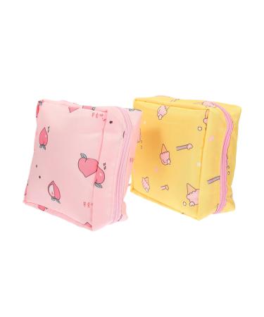Sewoart 2 pieces women bandage bag Pad bag bag pad Pad tampon holder multi -purpose storage pocket ladies bandage bag menstrual tapes container tampon bag