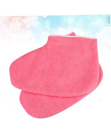 1 Pair lotion socks moisturizing heel socks paraffin wax bath foot mask wax bath liners paraffin Foot Protector hand mask glove paraffin foot wax spa gloves wax socks care bath mat medium Red - Buy Online on GoSupps.com