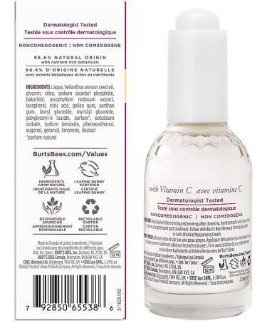 Burt's Bees Face Serum Renewal Dark Spot Corrector with Bakuchiol Natural Retinol Alternative 29.5 mL - Buy Online on GoSupps.com