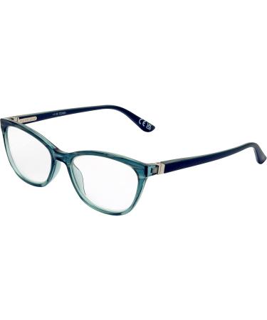 Foster Grant Blue-Green Reading Glasses - Stylish & Comfortable International Shipping - Buy Online on GoSupps.com