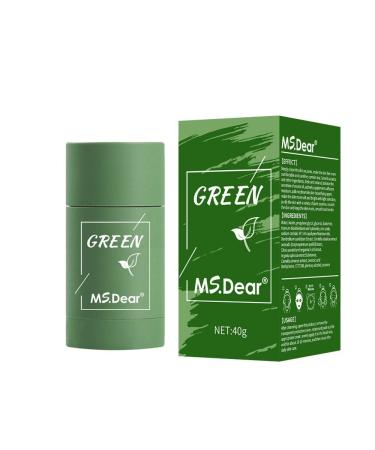 MELAO CLEANING MASK MASK GREEN TEA STICK Facial Mask Deep Pore Cleansing Fights Acne and Blackheads Improves Skin for All Skin Types Men and Women (5PCS)