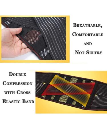 Premium Lumbar Support Belt for Men XL - Pain Relief & Injury Prevention | Double Withdrawal Waist Support - Buy Online on GoSupps.com