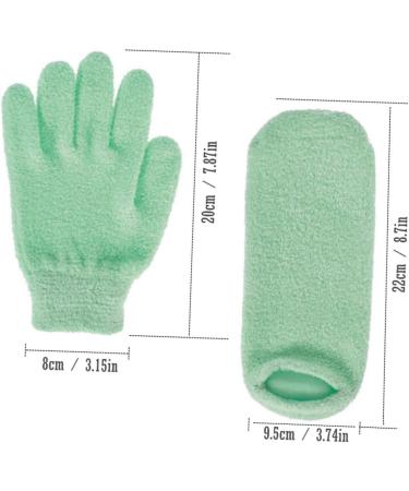 DOITOOL 2 Pairs Whiten Gloves Mens Moisturizing Gloves Gel Moisturizing Gloves and Socks Natural Material Gloves Spa Gloves Hand Treatment Gloves Socks for Men Foot Man Boots - Buy Online on GoSupps.com