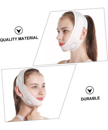Angoily 1pc Cheek Band Slimmer Chin Lift Band Thin Masseter Chin Belt Double Chin Reducer White Woman The Face Graphene Printed Sheet Strap - Buy Online on GoSupps.com