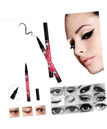 FRCOLOR 2Pcs eyeliner pencil liquid eyeliner eyeline liquid pencil eyeliner liquid pen liquid eyeliner pencil water resistant make up mediumx2pcs as shown x 2pcs - Buy Online on GoSupps.com