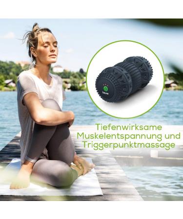 Beurer MG 35 Deep Roll Massage Roller with Vibration | Trigger Point Fascia Roller - 3 Intensity Levels & Versatile Deep Tissue Massage - Buy Online on GoSupps.com