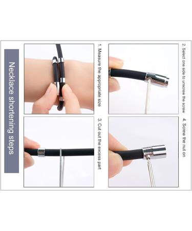 Unisex Silicon Germanium Magnetic Sports Necklace - Static Removal Portable Gift for All Seasons - Buy Online on GoSupps.com