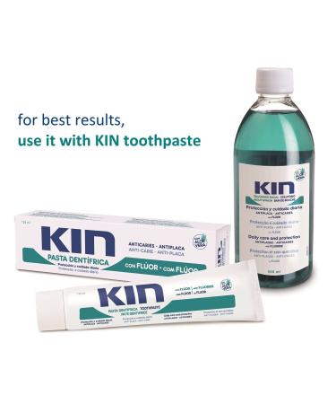Kin Fluor Mouthwash 500ml | Optimum Oral Care for Fresh Breath | International Shipping Available - Buy Online on GoSupps.com