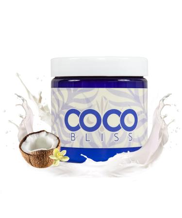 Coco Bliss Natural Coconut Oil Lubricant, Intimate Moisturizer, Lube for Him and Her, Personal Massage Oil, Silky Smooth Moisturizer with Vanilla Extract and Almond Oil, 4 / 8 Fl Oz (8 fl Ounces)