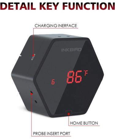 Inkbird IBT-6X Bluetooth Grill Thermometer - 6 Sensors Magnetic Kitchen Food Smoker BBQ Thermometer for iPhone & Android - Buy Online on GoSupps.com