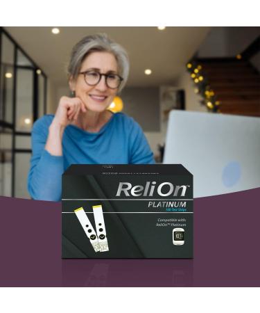 ReliOn Platinum Blood Glucose Test Strips 100 Ct Bundle - 100 Test Strips + Diabetes Care Guide - Buy Online on GoSupps.com
