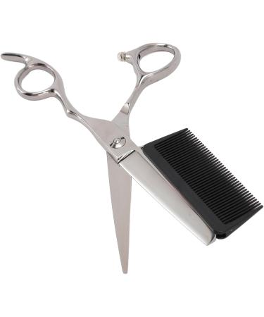 Professional Hair Cutting Scissors Kit Stainless Steel Shears with Comb Serrated Blade Design Ergonomic Handle for Salon Home Use - Buy Online on GoSupps.com