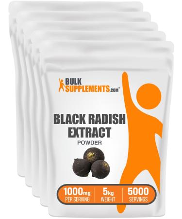 BulkSupplements.com Black Radish Extract Powder - Spanish Black Radish Supplement Herbal Supplement - Vegan & Gluten Free 1g per Serving 1kg (Pack of 5) (11 lbs) 35.24 Ounce (Pack of 5)