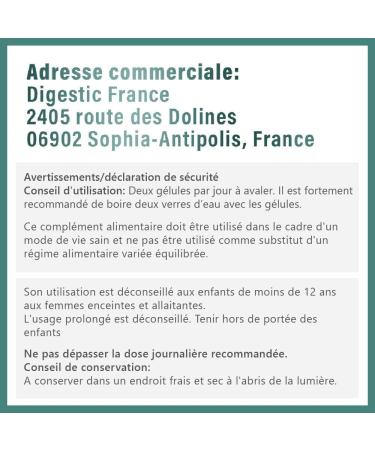Digestic - Laxatif contre la constipation 100% naturel 180 capsules pour le Transit Intestinal Nettoie Detox et purifie le colon Soulage les ballonnements et les gaz 180 g lules (Pack de 3 bouteilles) - Buy Online on GoSupps.com