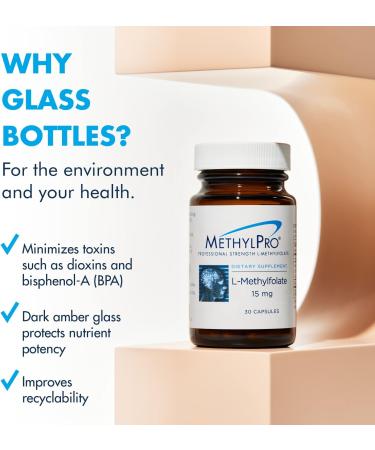 MethylPro 15mg L-Methylfolate Multivitamin: Mood Support for Women & Men - B Complex, Vitamin D, C - 30 Capsules - Buy Online on GoSupps.com