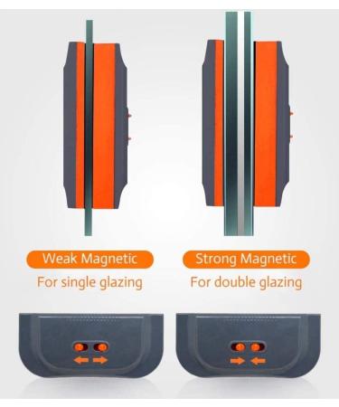 QTYUERGK Double-Sided Window Cleaner Magnetic Glass Wiper for High-Rise Single Double Glazed Windows Thickness 0.12"-1.1" Adjustable Magnet Force Cleaners - Buy Online on GoSupps.com